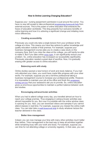 How Is Online Learning Changing Education
