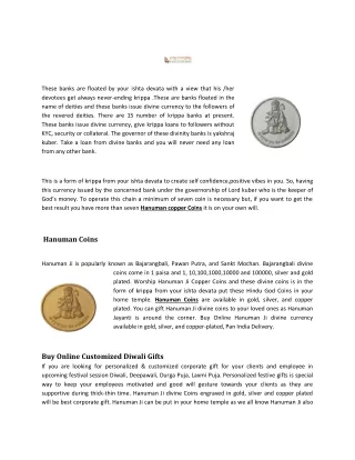 Hanuman Copper Coins
