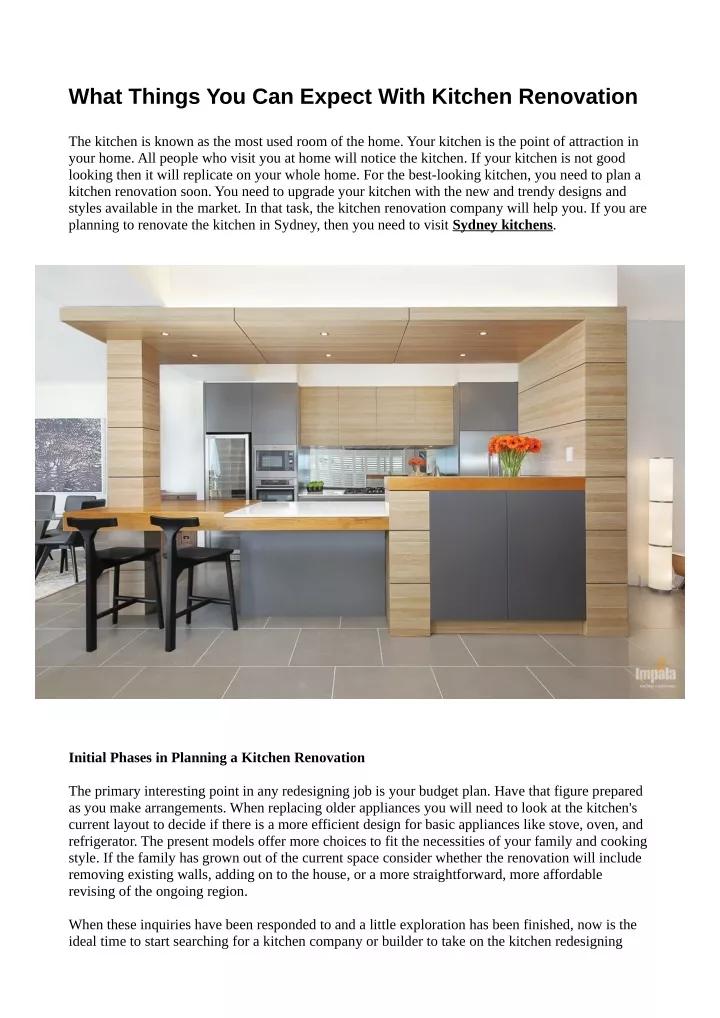 PPT - What Things You Can Expect With Kitchen Renovation PowerPoint ...