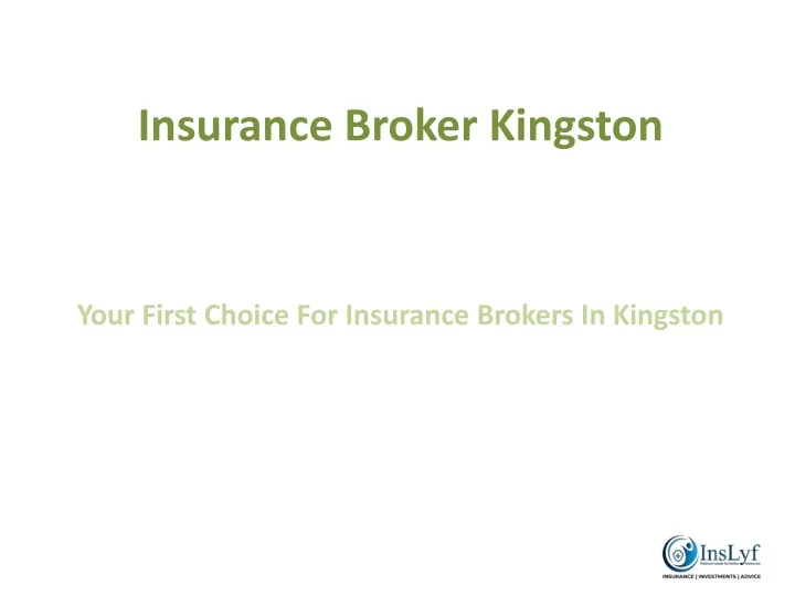 insurance broker kingston