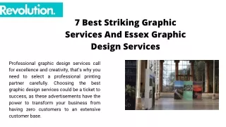7 Best Striking Graphic Services And Essex Graphic Design Services