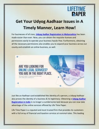 Udyog Aadhar Registration in Maharashtra