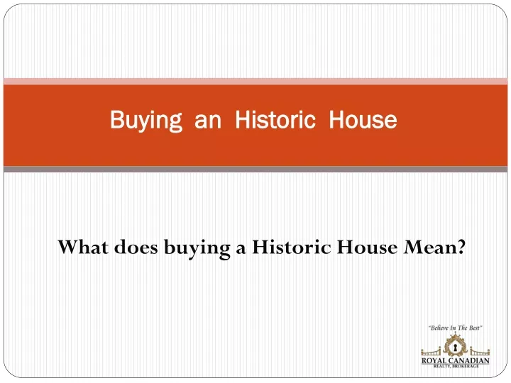 buying a n historic house