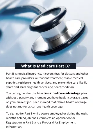 What Is Medicare Part B