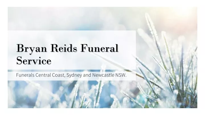 bryan reids funeral service