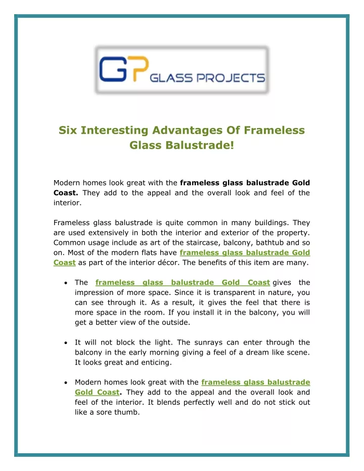 six interesting advantages of frameless glass