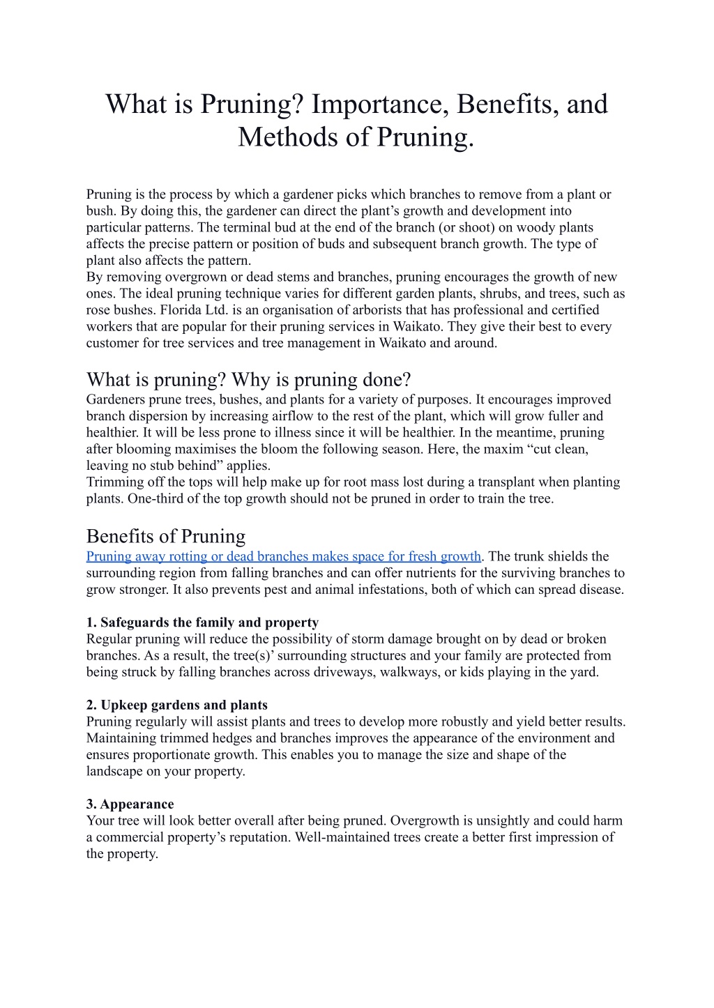 PPT - What is Pruning Importance, Benefits, and Methods of Pruning ...