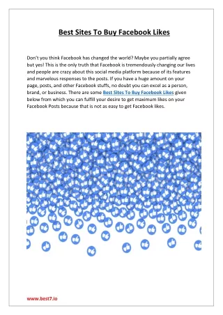 Best Sites To Buy Facebook Likes