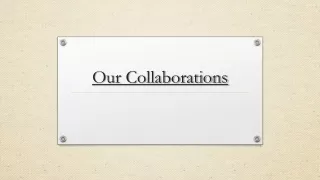 our collaborations