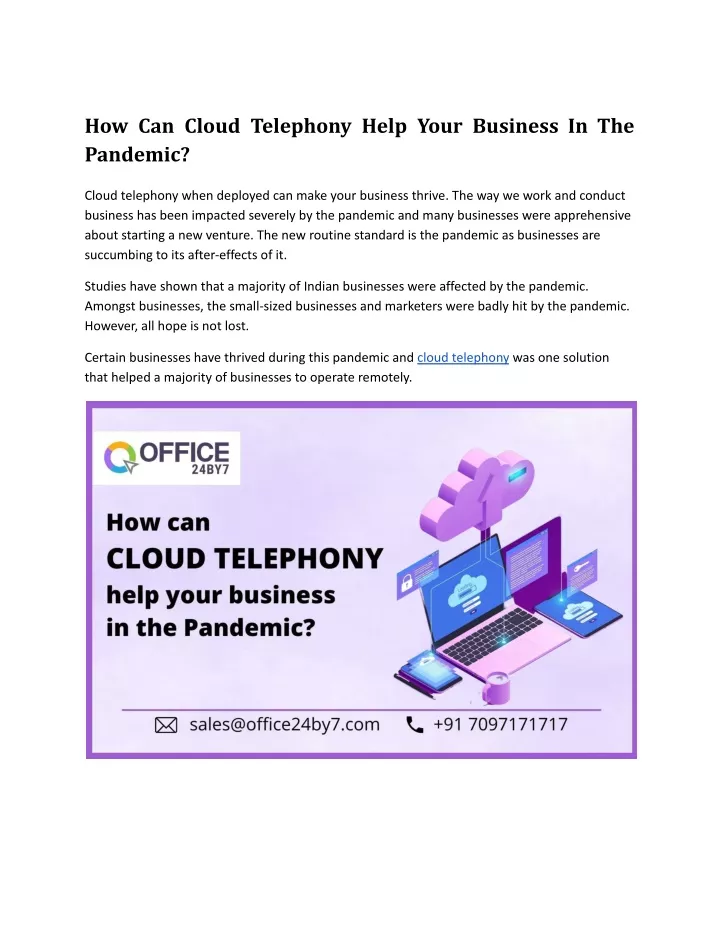 how can cloud telephony help your business