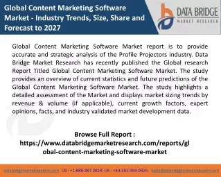 global content marketing software market industry