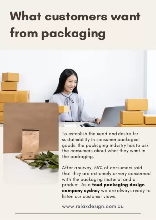 What customers want from packaging