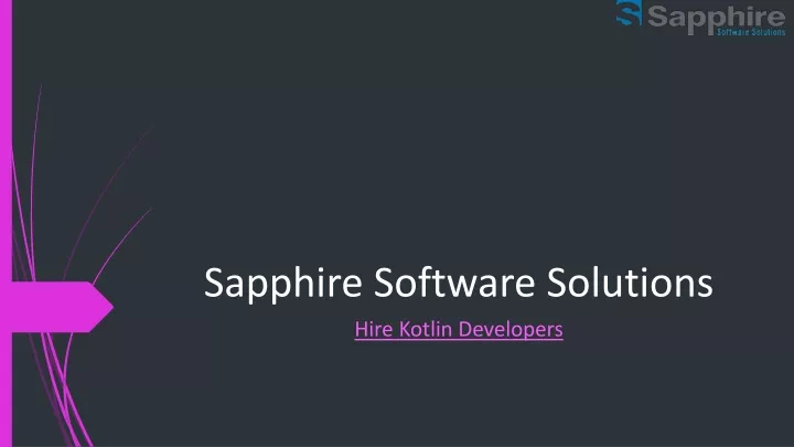 sapphire software solutions