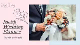 Professional Jewish Wedding Planner  Ben SIlverberg