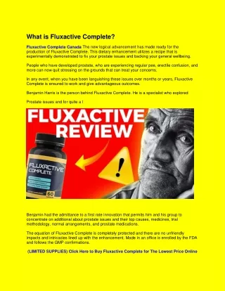 what is fluxactive complete