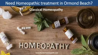 need homeopathic treatment in ormond beach