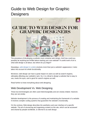 guide to web design for graphic designers