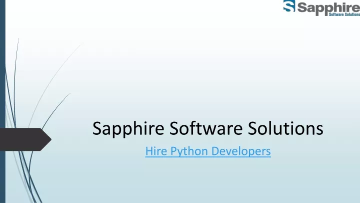 sapphire software solutions