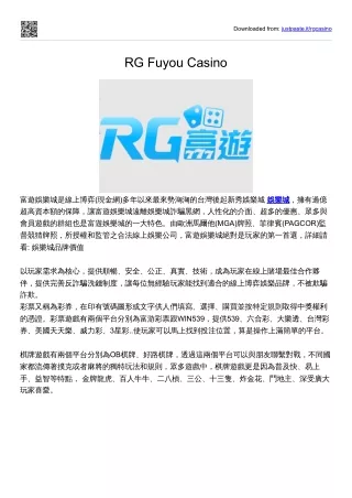 RG Fuyou Casino