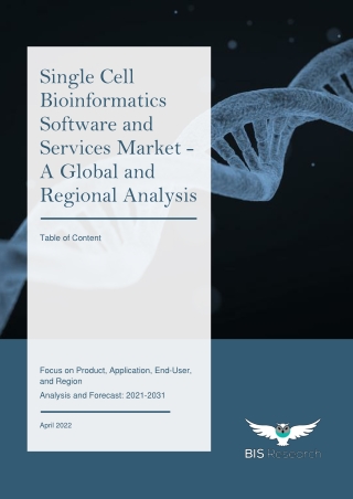 single cell bioinformatics software and services
