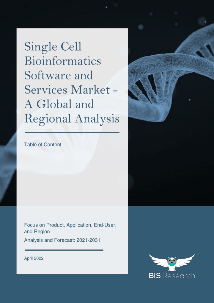 single cell bioinformatics software and services