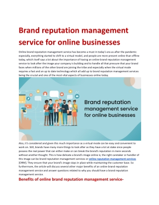 Brand reputation management service for online businesses .docx