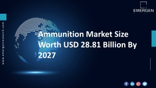 ammunition market size worth usd 28 81 billion