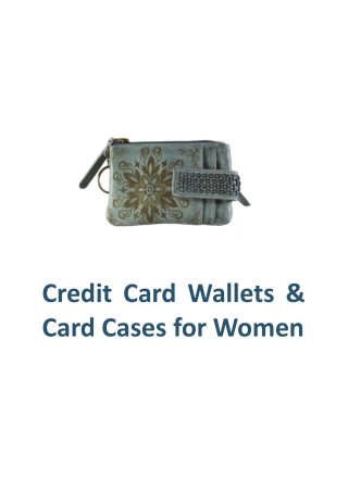 Credit Card Wallets and Card Cases for Women