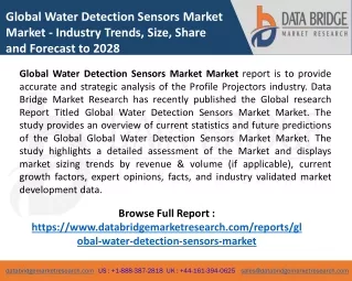 Global Water Detection Sensors Market
