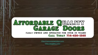 Garage Door Repair Anaheim, CA