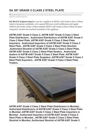 Chrome Moly Steel Plate Exporters
