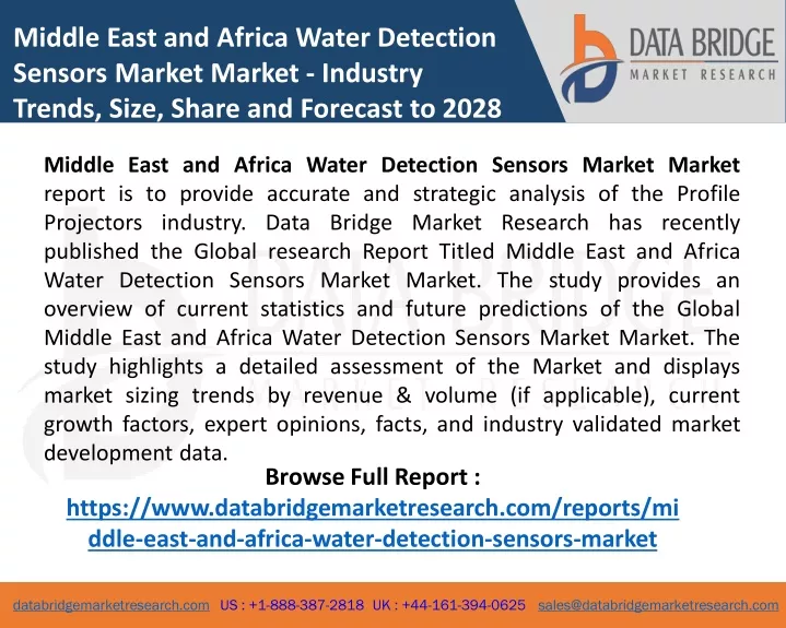 middle east and africa water detection sensors