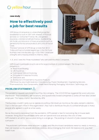 How to effectively  post a job for the better results?