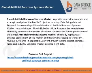 global artificial pancreas systems market