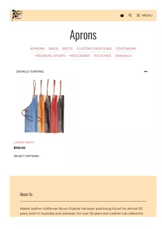 Buy Leather Aprons Online in Australia