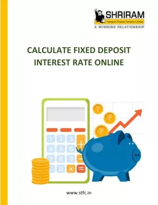 Fixed deposit interest rate calculator online yearly