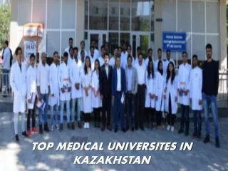 Here Are Some Top Medical Universities in Kazakhstan
