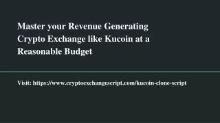 Kucoin Clone Script Development Company