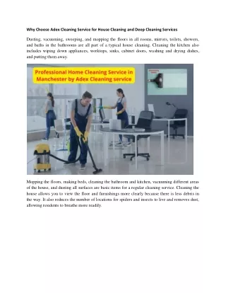 Adex cleaning for House Cleaning deep cleaning Service pdf