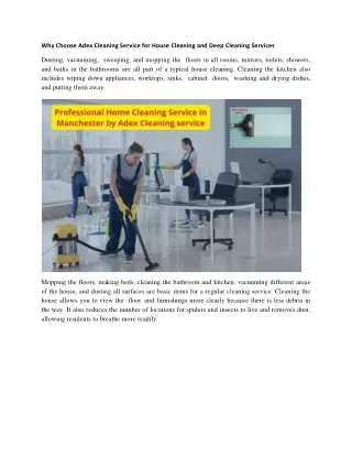 Adex cleaning for House Cleaning deep cleaning Service ppt