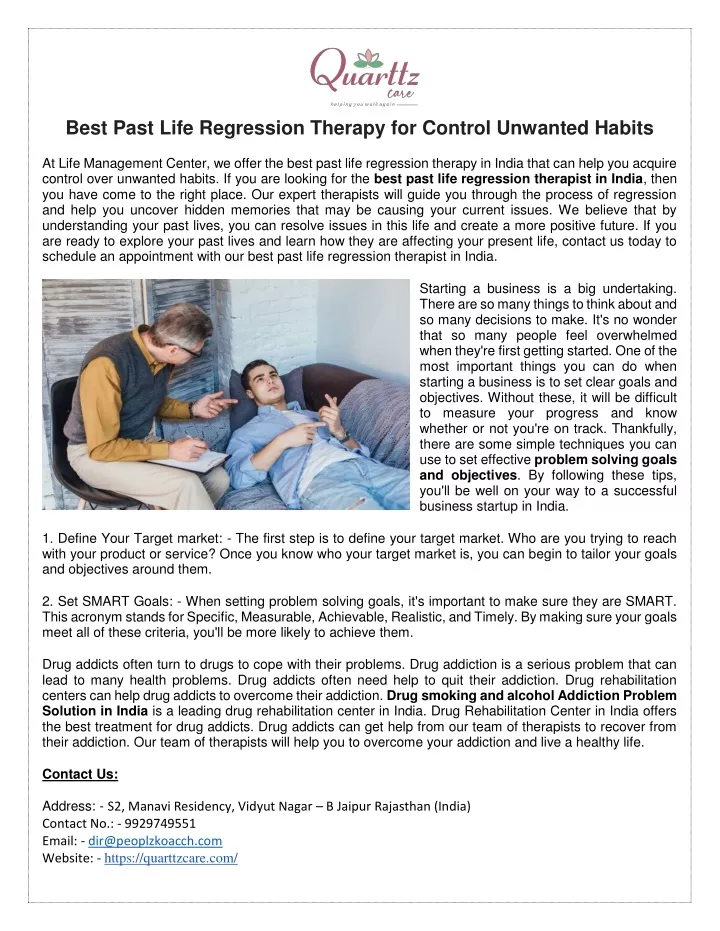best past life regression therapy for control