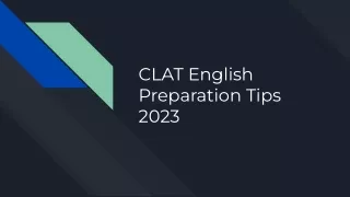 CLAT English Preparation Tips 2023