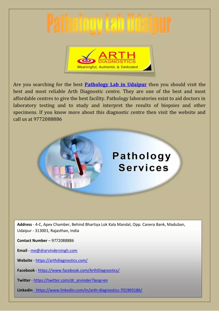 are you searching for the best pathology