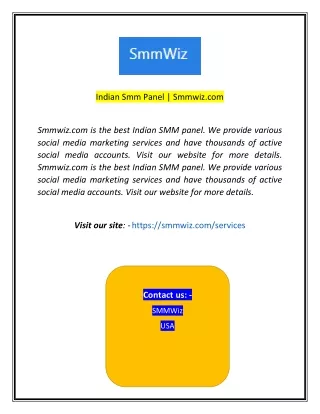 indian smm panel smmwiz com