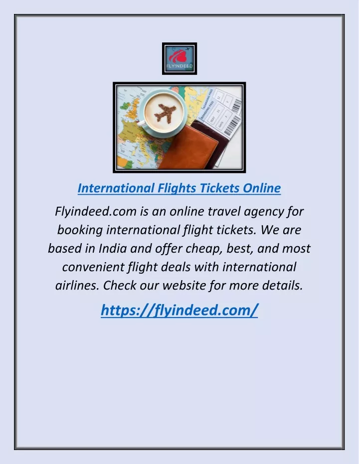 international flights tickets online
