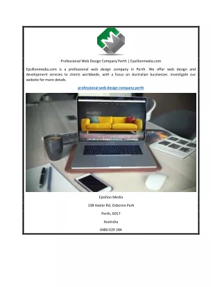 Professional Web Design Company Perth | Epsillonmedia.com