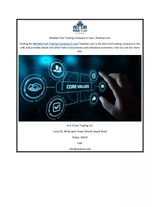 Reliable Fuel Trading Company in Uae | Nasfuel.com