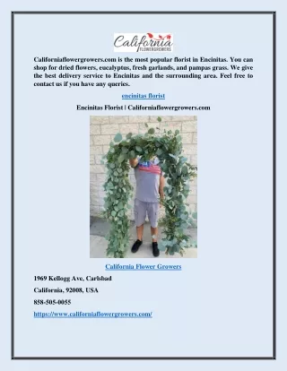 Encinitas Florist | Californiaflowergrowers.com