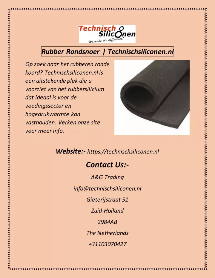 rubber rondsnoer technischsiliconen nl