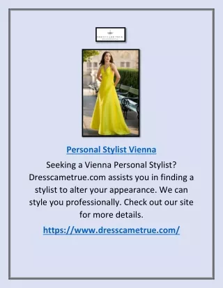 Personal Stylist Vienna | Dresscametrue.com